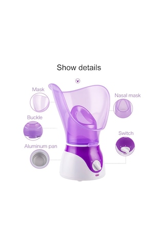 Sones Derinlemesine Temizlik Yüz Temizleyici Güzellik Yüz Buharlama Cihazı Yüz Buhar Makinesi: Yüz Termal Spreyi Cilt Bakım Aracı Otomatik Alkol Spreyi Ab Fişi Pembe