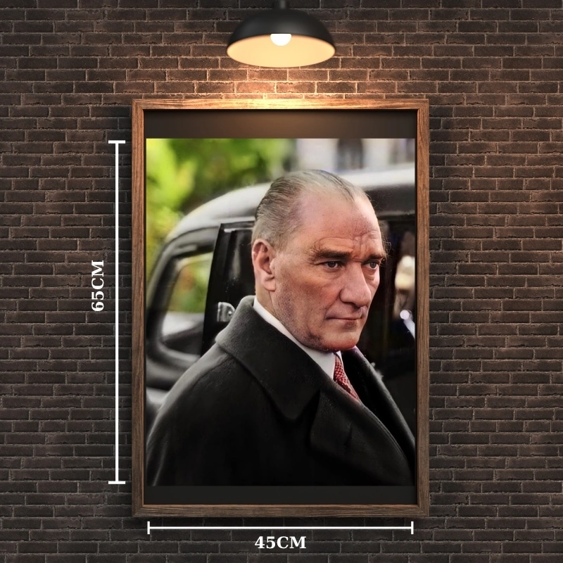 Atatürk Tablo Serisi 28 Çerçevesiz 45x65cm Pvc Tablo
