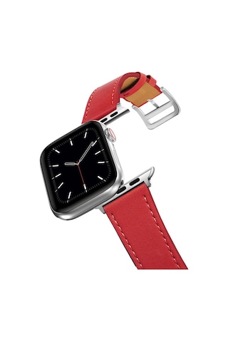 Ally Apple Uyumlu Watch 7-8 41 MM6-5-4 40 MM Single Coil Deri Kayış Kordon