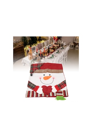 Skycity Noel Dekorasyonu Sandalye Örtüsü - Yumuşak Kumaş, 52x47cm, Noel Tema Desenli, Ev Dekorasyonu Diğer