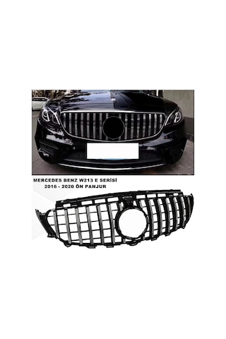 W213 E Serisi Spor Ön Panjur Izgaralı Piano Black & Krom 2016-2020