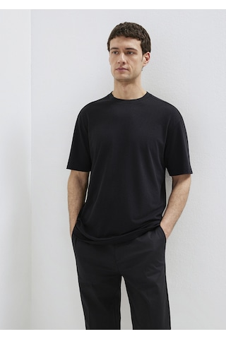 Mavi - Mavi Black Tencel Liyosel Karışımlı Siyah Tişört 0613468-900 Siyah