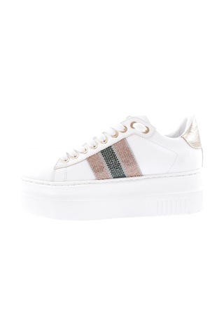 Dgn Es865-23y Kadin Kalin Silver Taşli Sneakers Ayakkabi ES865-2007-R0198 Beyaz