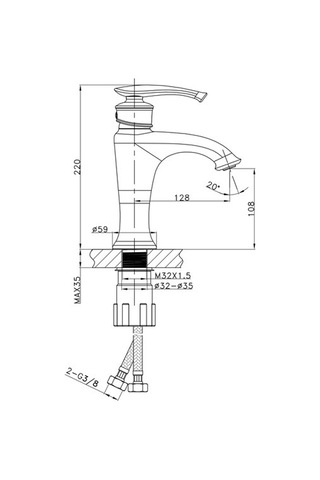 Fm-1112 Altın Lavabo Bataryası