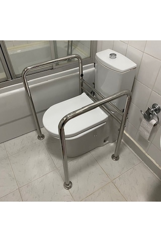 Dekosan Engelli Klozet Yanı Tutunma Barı Gri