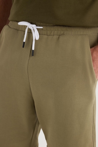 Tudors Erkek Relax Fit Rahat Kesim %100 Pamuk Beli Bağcıklı Haki Şort-35701 Haki