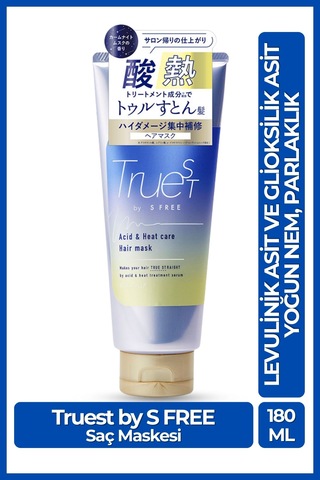 Cosmetex Roland Truest By S Free Asit & Isı Koruyucu Saç Maskesi 180 ML