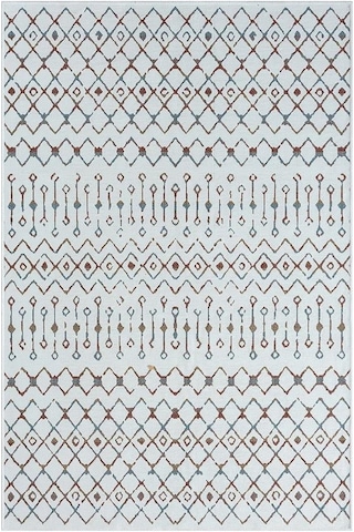 Lenda Ld002a Gri Kilim Renkli Detaylı Ince Antialerjik Kaymaz Taban Makinada Yıkanabilir Salon Halı-101 Renklı