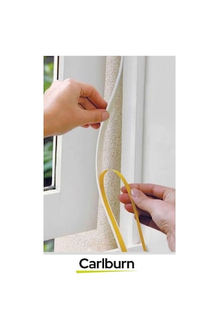 5 Adet 3 Metre İzolasyon Bandı Yapışkanlı Cam Yalıtım Süngeri Rüzgar Soğuk Kesici Pimapen Fitili 0.05 M