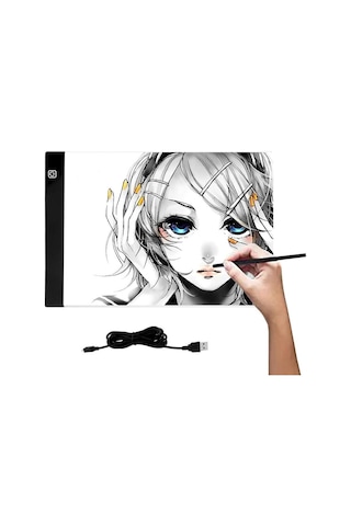 Valkyrie Mddg Led Işıklı A4 Boy Çizim Kopyalama Eskiz Çizim Ultra İnce Çizim Tablet
