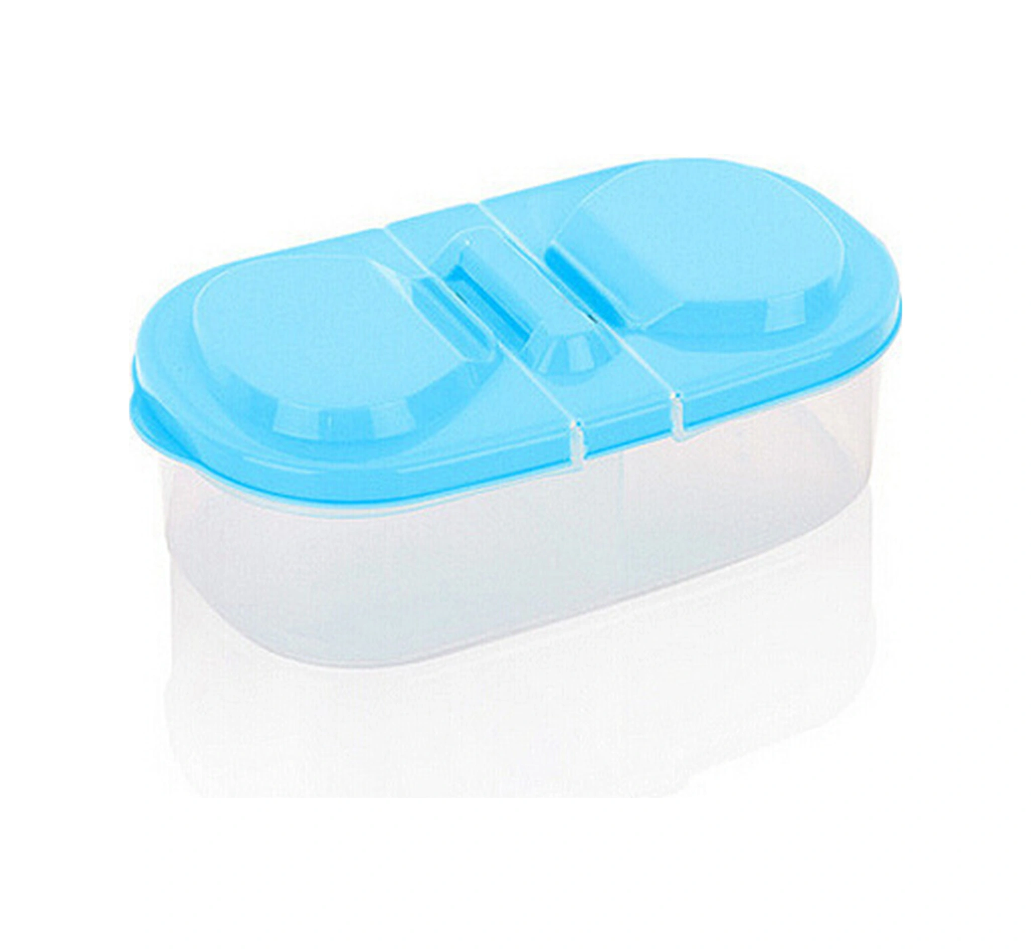 Neevoyu Mavi Mutfak Gıda Muhafaza Kavanozu - Çift Bölmeli Kapaklı Plastik Depolama Kutusu, Sağlıklı Ve Konforlu Ev İçin Diğer