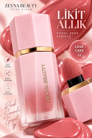 Color Bloom Likit Sıvı Allık Love Cake Pembe-04 - 702960610 Diğer