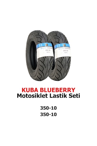 Küba Blueberry, 350-10 Tl Ve 350-10 Tl Dubleks Motosiklet Lastik Seti