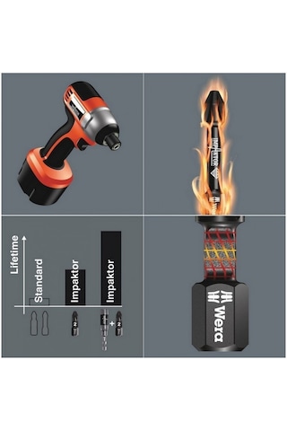 Wera 855/4 Imp Dc Sb Pozidriv Bits Pz2x50mm 05073961001