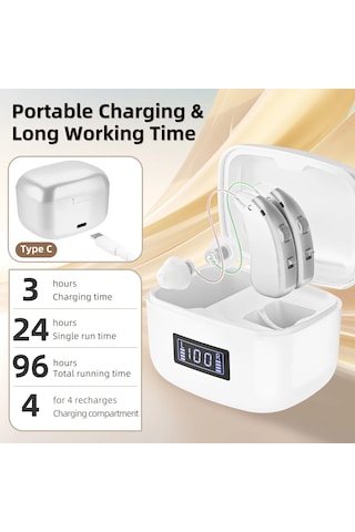 Şarj Edilebilir İşitme Cihazları Yetişkinler İçin Görünmez Dijital Kulak Amerika Birleşik Devletleri