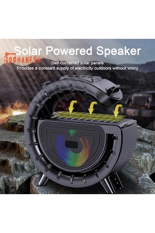 Jms DV-800 Solar Şarjlı El Feneri - Fm Radyo - Bluetooth 5.3 Hoparlör