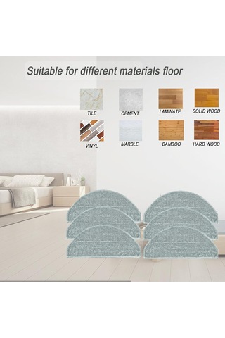 Vkemall İrobot Roomba Combo Essential Y0110, Y0140, Y0112, Q0120 İçin Yıkama Yapılabilir Mikrofiber Süpürge Mop Bezi Değiştirme Parçası