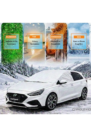 CARGUARD Oto Branda Araba Brandası Buzlanma Önleyici Araç Tentesi Ön Cam Güneşliği Buz Kar Koruyucu Yarım Cam Brandası