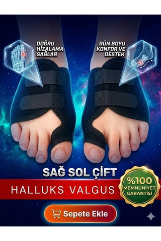Medikal Halluks Valgus Gece Ateli Ayak Baş Parmak Bunyon Koruyucu 1 Çift Sağ Ve Sol
