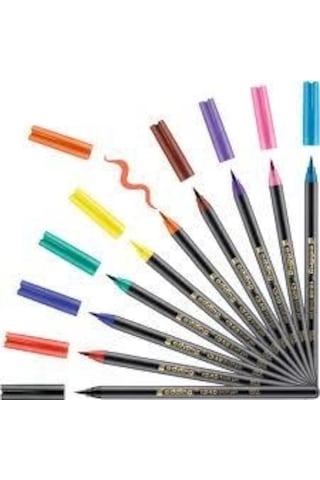 Keçeli Kalem Edding Fırça Uçlu Simli Kalem 1 - 6 MM 10'lu