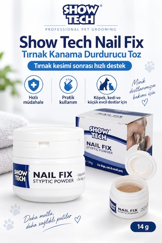 Showtech Kedi Ve Köpek Tırnak Kanama Durdurucu Toz 14 Gr