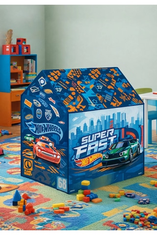 Hot Wheels Lisanslı Oyun Çadırı Mavi