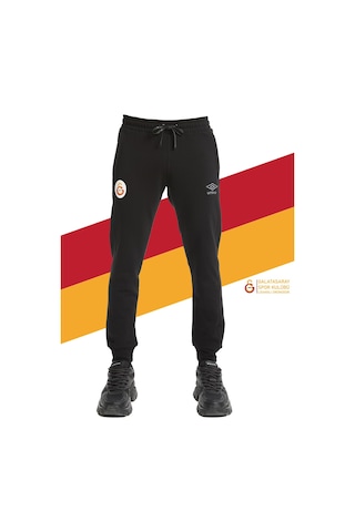 Galatasaray Lisanslı Umbro Lastikli Paça Siyah Eşofman Altı 027 Siyah