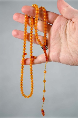 Tesbihkenti Zar Kehribar Benzetmesi 99'Luk Namaz Tesbihi