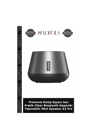 Premium Kamp Eşyası Ses Pratik Cihaz Bluetooth Hoparlör Taşınabilir Mini Speaker K3 Pro