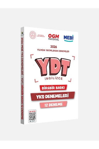 2026 YKS - YDT İNGİLİZCE MEBİ OGM Güncel Seri Online Deneme 12li SET BASKI ÜCRETİ