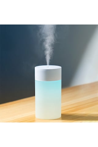 Aubyhe 260ml Pembe Usb Akıllı Ev Banyo Ofis Masaüstü Nemlendirici, Otomatik Kapanma, 7 Renkli Gece Işığı, Sürekli Ve Aralıklı Sprey Modu