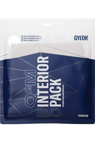 Gyeon Q²m Interiorpack Evo İç Aksam Mikrofiber Detaylı Temizlik Bezi Seti 4'lü Paket - 40x40 Cm