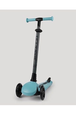 Let's Ride Two Işıklı Katlanabilir 3 Tekerlekli Scooter Turkuaz