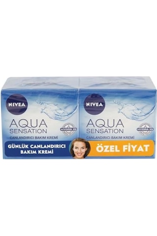 Nivea Aqua Sensation Canlandırıcı Yüz Bakım Kremi 2 x 50 ML