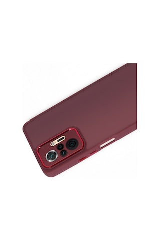 Xiaomi Redmi Note 10 Pro 4G Kılıf Freya Lazer Lens Kamera Çerçeveli Silikon Kapak