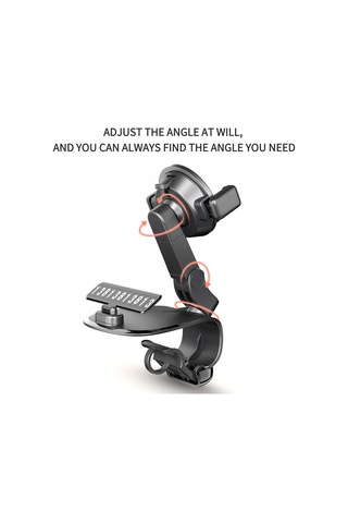 Yifomall Araç Telefon Tutucu 360 Döner - Navigasyon İçin Kolay Erişim, Tek Elle Kaldırma, Sabit Tutma Ve Gizlenebilir Park Numarası Yeşil Yeşil