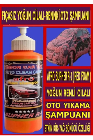 Afro Supher R-1 Fırçasız Cilalı Renkli Oto Yıkama Şamuanı Köpüğü İ 1 Kg
