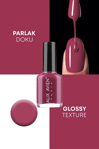 Alix Avien Vişne Rengi Oje 98 Yüksek Pigmentli Uzun Süreli Kalıcılık Hızlı Kuruma Nail Lacquer 98