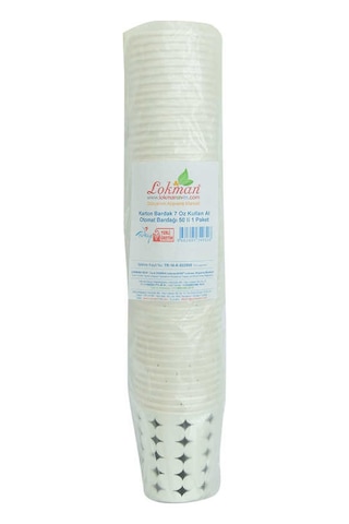 Karton Bardak 7 Oz Kullan At Sıcak Kağıt Otomat Bardağı 50 Li 1 Paket Diğer