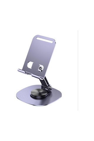 Fitplus K72 Metal 360 Döner Katlanır Masaüstü Telefon Ve Tablet Standı