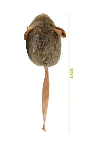 Nunbell Kedi Oyuncağı Sesli Tüylü Fare