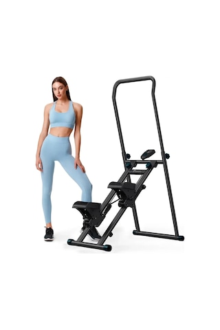 Robo Katlanabilir Dikey Tırmanma Egzersiz Aleti Yeni Versiyon Siyah