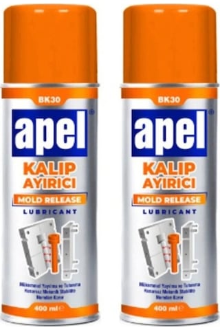 Apel Bk30 Kalıp Ayırıcı Sprey 400 Ml X 2 Adet Apel Bk30 Kalıp Ayırıcı Sprey 400 Ml X 2 Adet