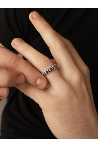 Serebranyj Dom 925 Gümüş Yüzük "kulaklık" Ortodoks 137778485 Gri