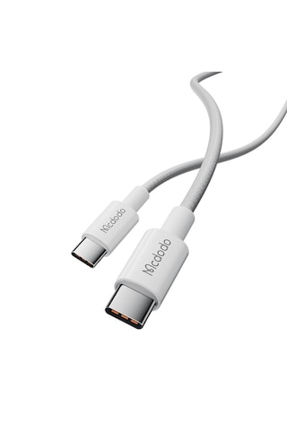 Mcdodo CA-2770 60 W Type-c To Type-c Şarj Ve Data Kablosu Beyaz - 1.2 M