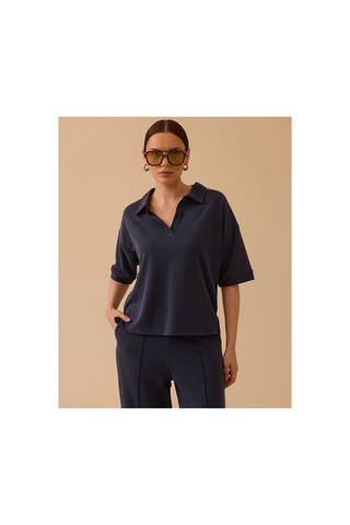 Seçil Polo Yaka Modal Takım Lacivert - 851159671 Lacivert