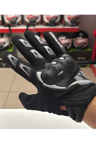 Mj Moto Mj M05 Universal Yüksek Korumalı Dokunmatik Özellikli Kaydırmaz Eldiven Siyah