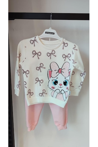Carnaval Wear Kedili Kız Çocuk Takım Pembe