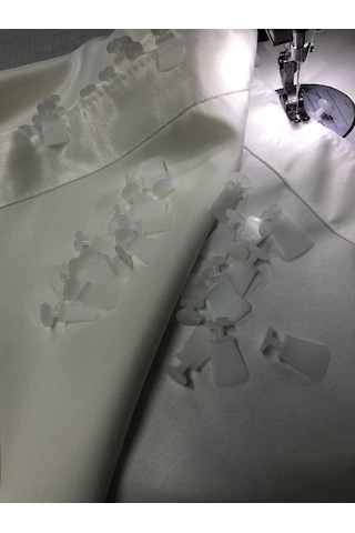 Lüx Saten Güneşlik Perde 1. Kalite 2 Renk Seçeneği Krem