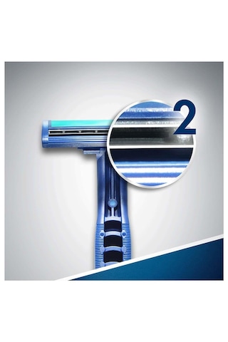Gillette Blue2 Plus Erkek Kullan At Tıraş Bıçağı 5+2 7'li, Krom Kaplamalı